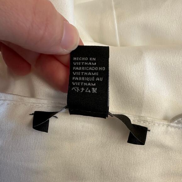 Forever 21 White‎ Satin Slip Dress Lace Bust Mini Dress Women’s Size Large L - Picture 10 of 13